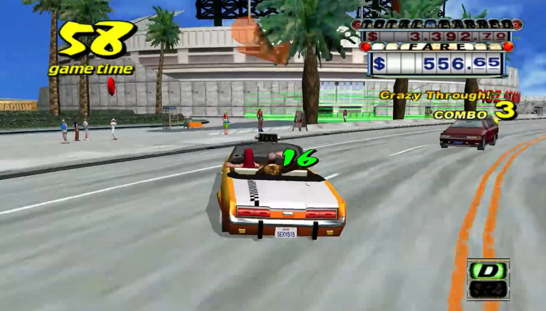 Crazy Taxi gameplay