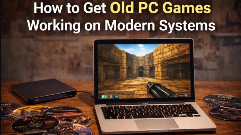 Old PC game running